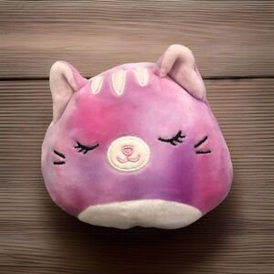 Squishmallows Flip-A-Mallow Dustin Dalmatian Red Glasses Caeli Cat 5” Plush